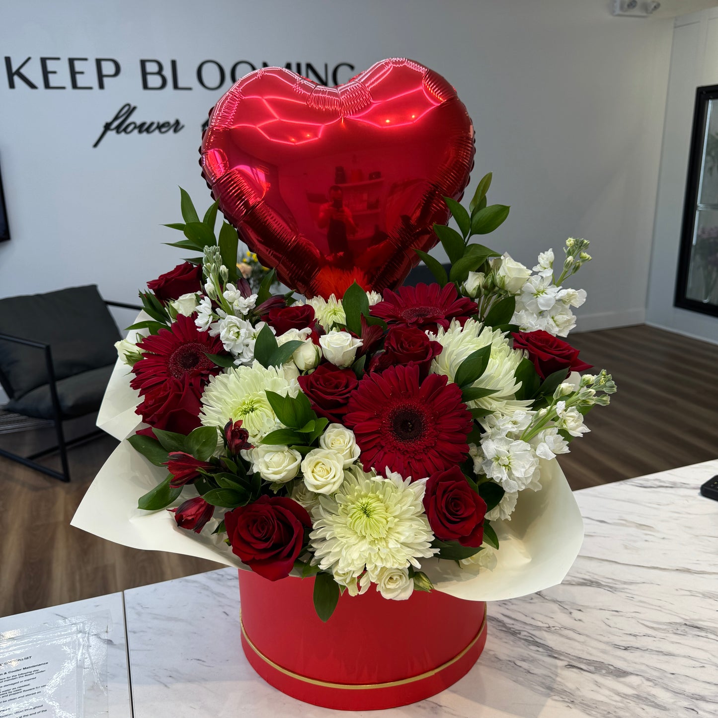Crimson Heart Bloom Box