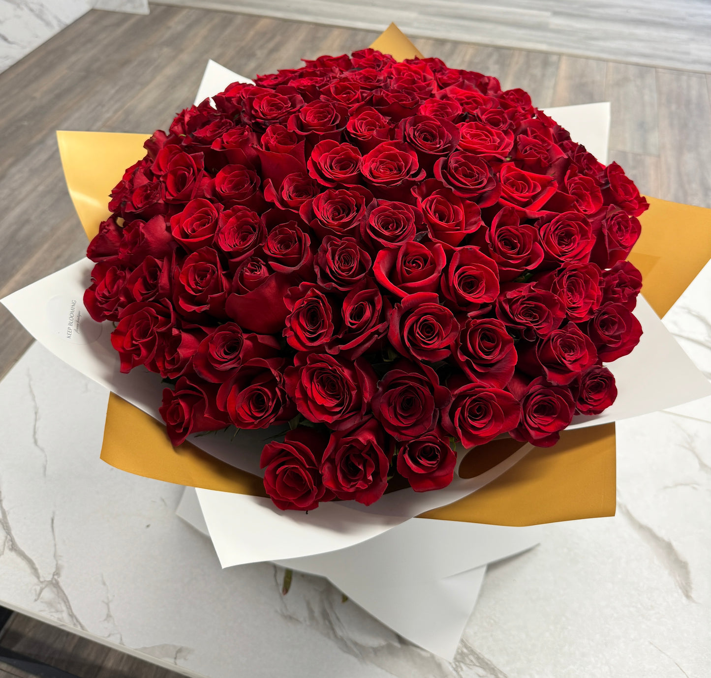 100 Red Rose Bouquet