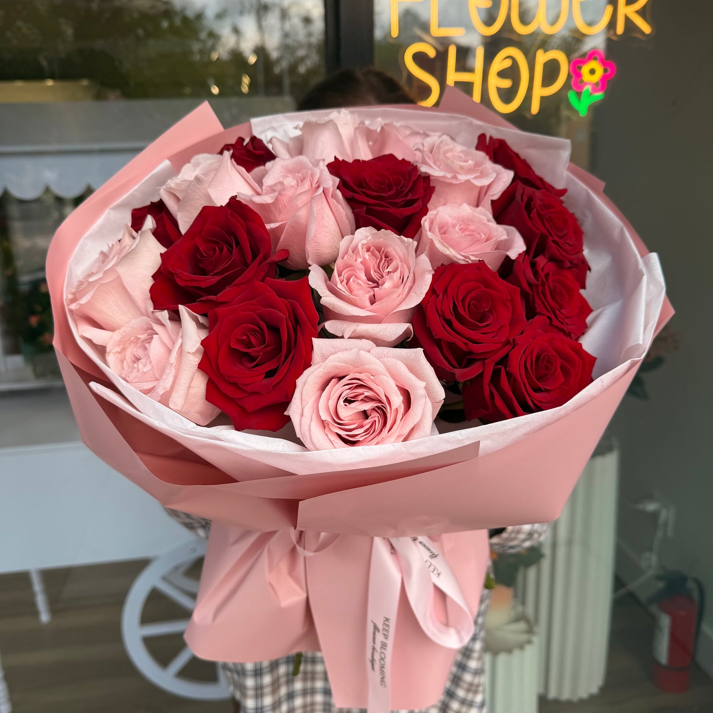Blush & Passion Rose Bouquet
