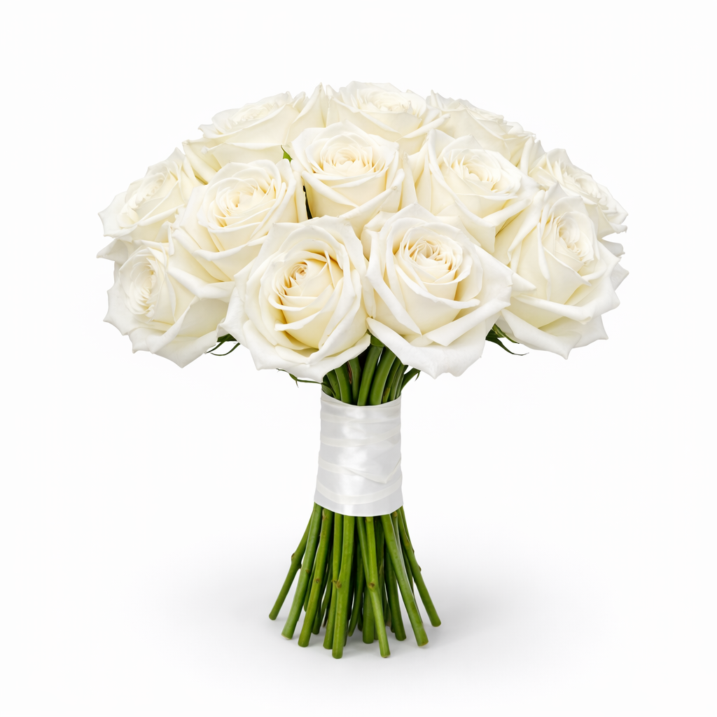 Classic Ivory Rose Bouquet