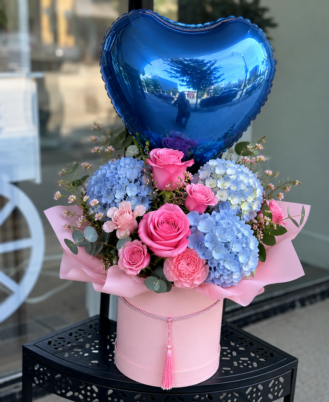Blue Heart Bloom Box