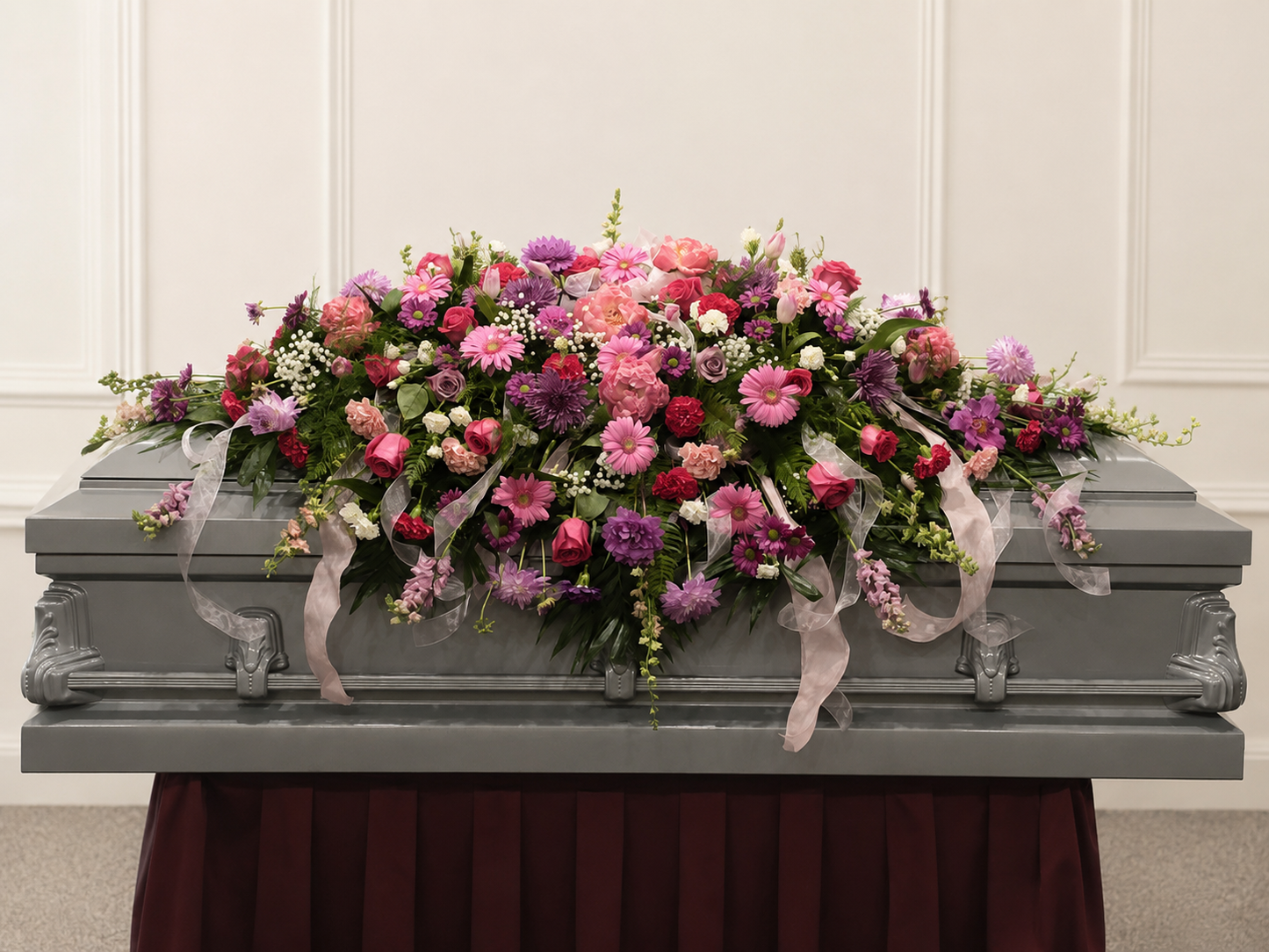 Pink Casket Spray Designer’s Choice