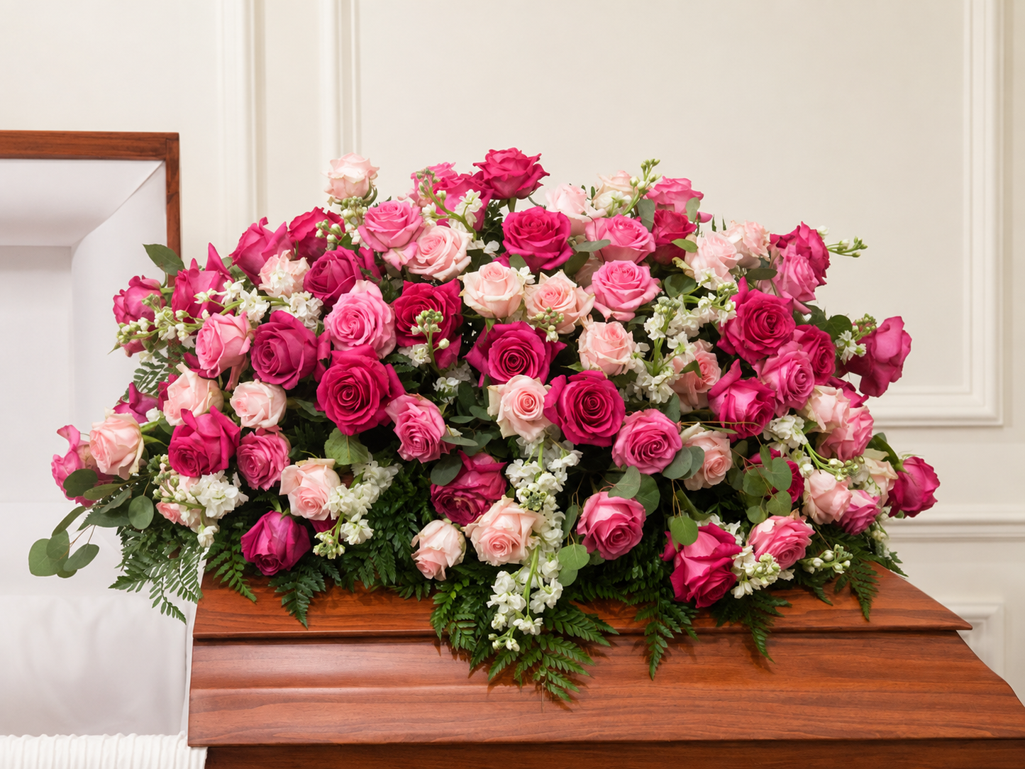 Pink Casket Spray #1