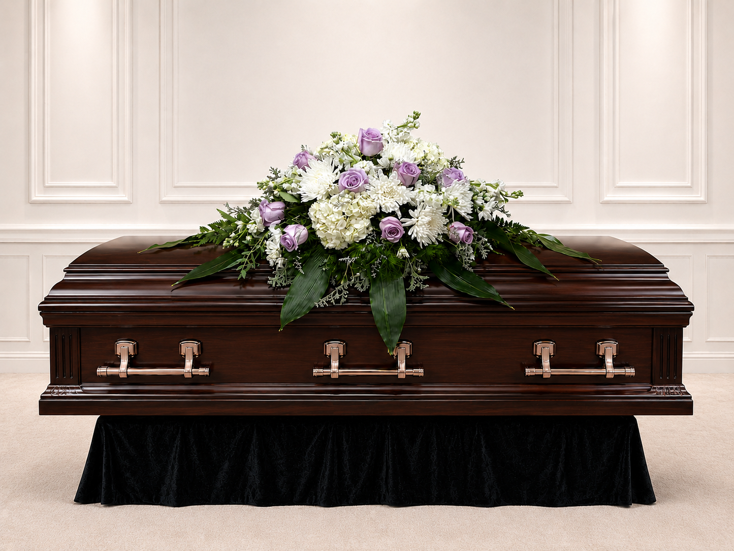 Purple Casket Spray #1