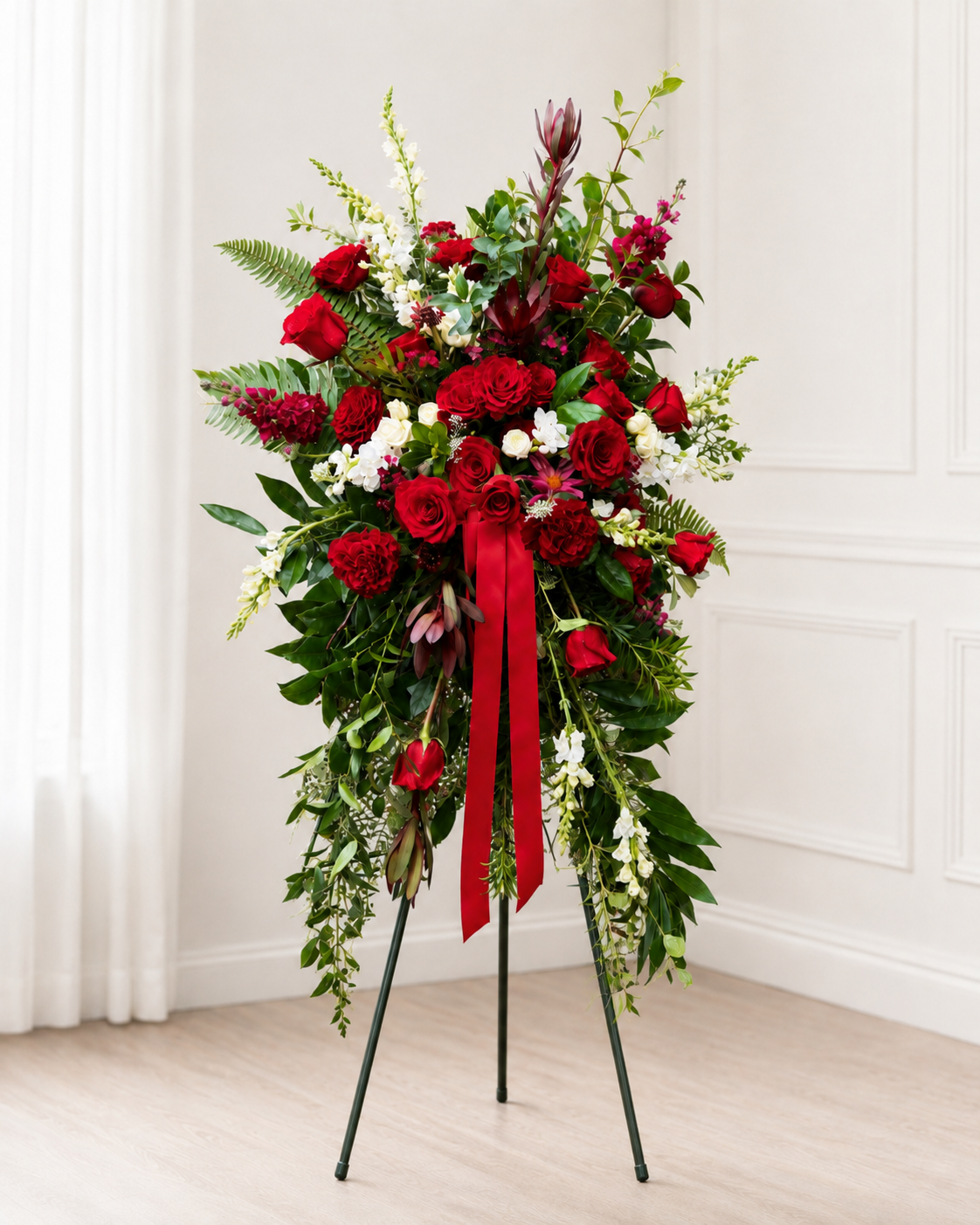 Red Standing Spray Designer’s Choice