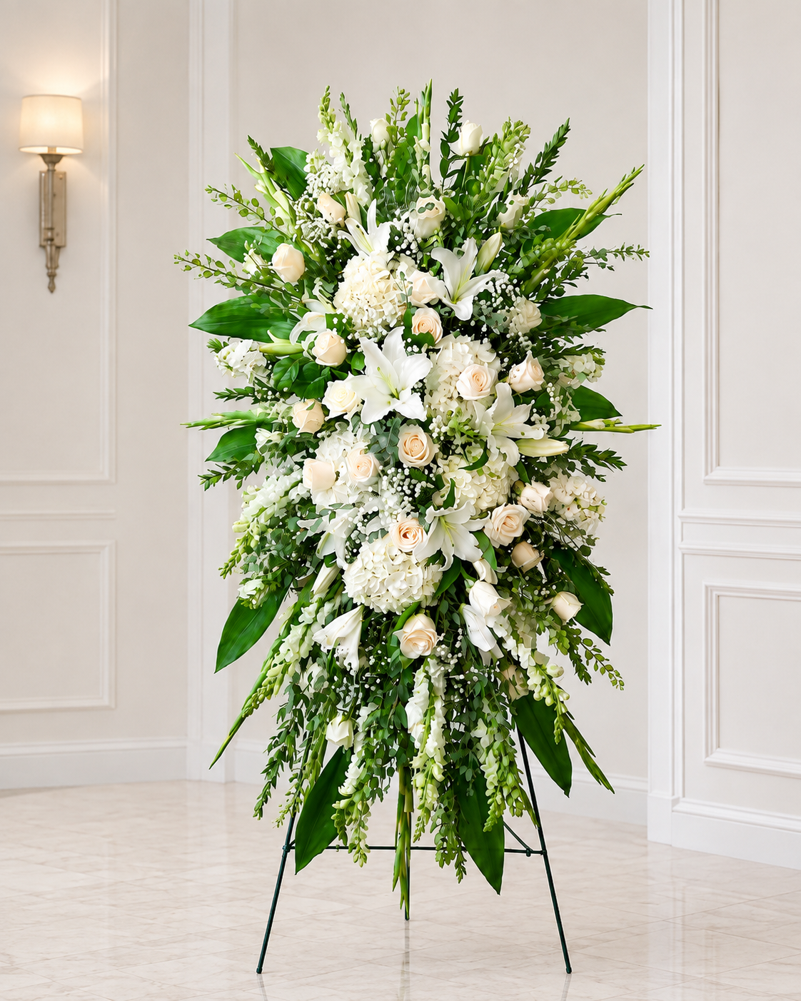 White Standing Spray #3