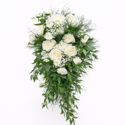 Ivory Garden Cascade Bouquet