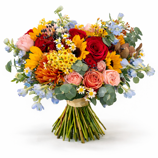 Sunset Wildflower Bridal Bouquet