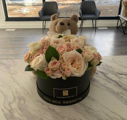 Flower Box withTeddy Bear