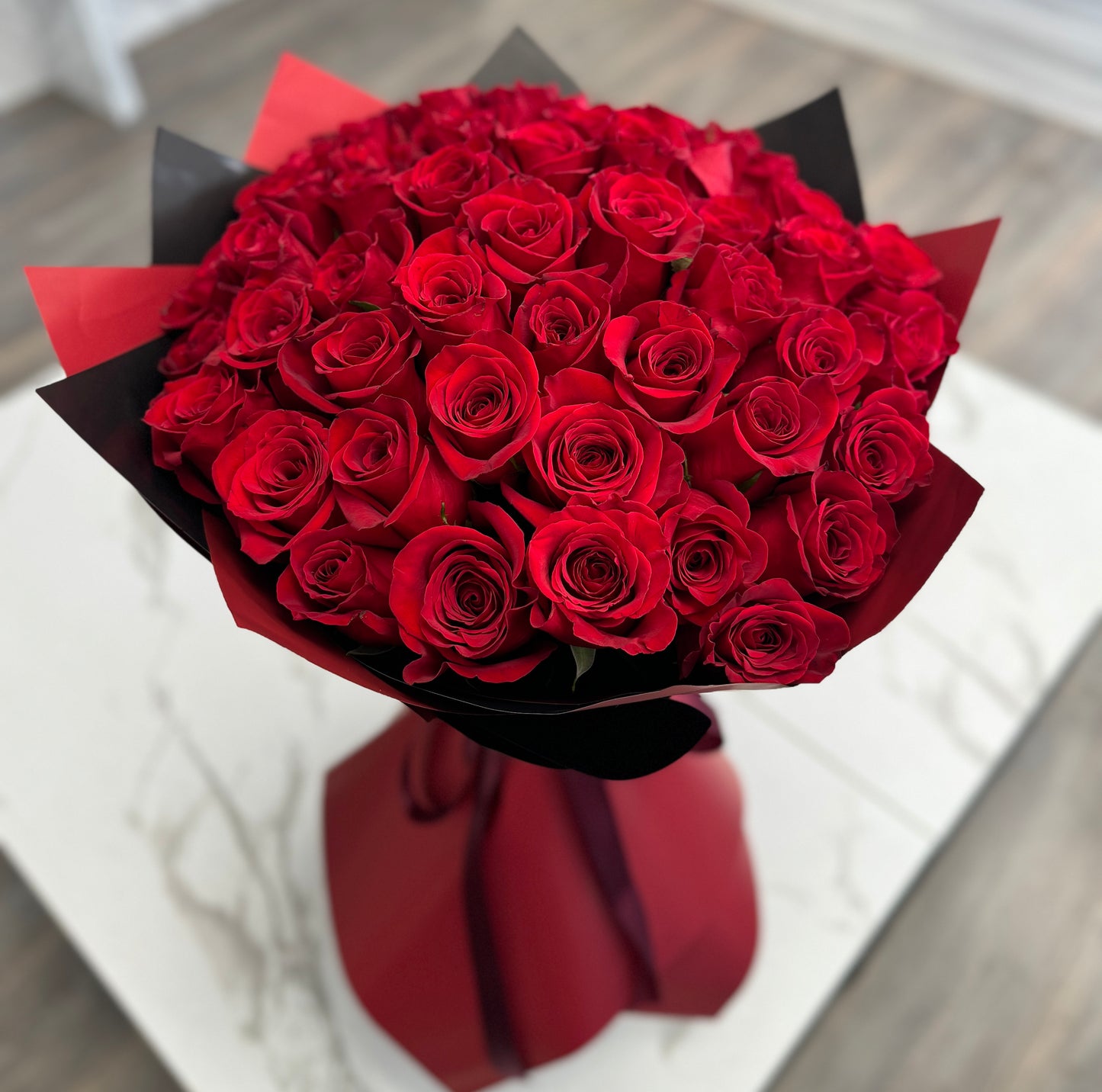 Endless Classic Red Roses - 50 stems