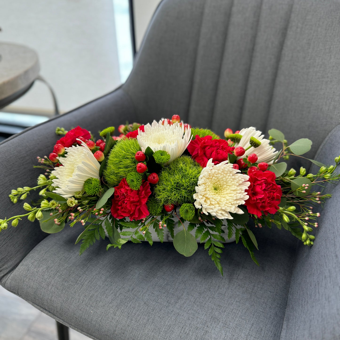 Christmas Blossom Arrangement in Vase