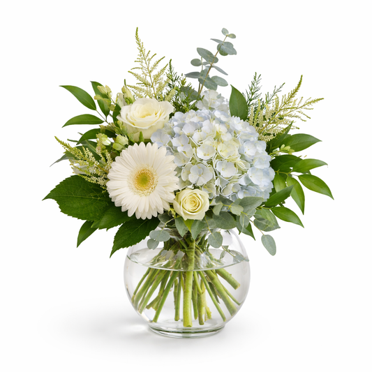 Blue Hydrangea Garden Centerpiece