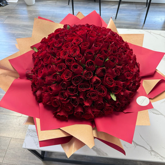 Red Rose Bouquet - 150 stems