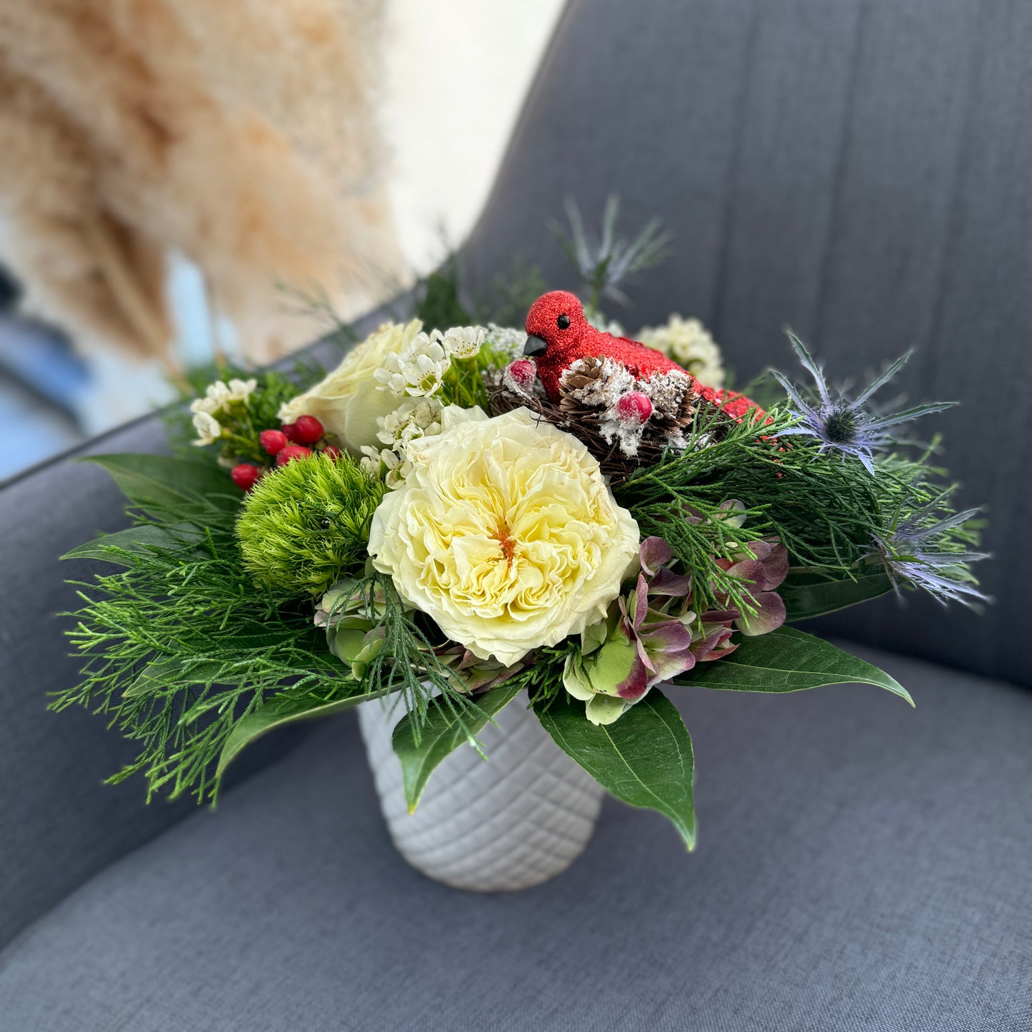 Christmas Arrangement - Red Cardinal