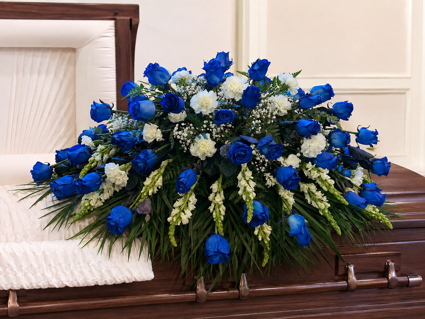 Blue Casket Spray #1