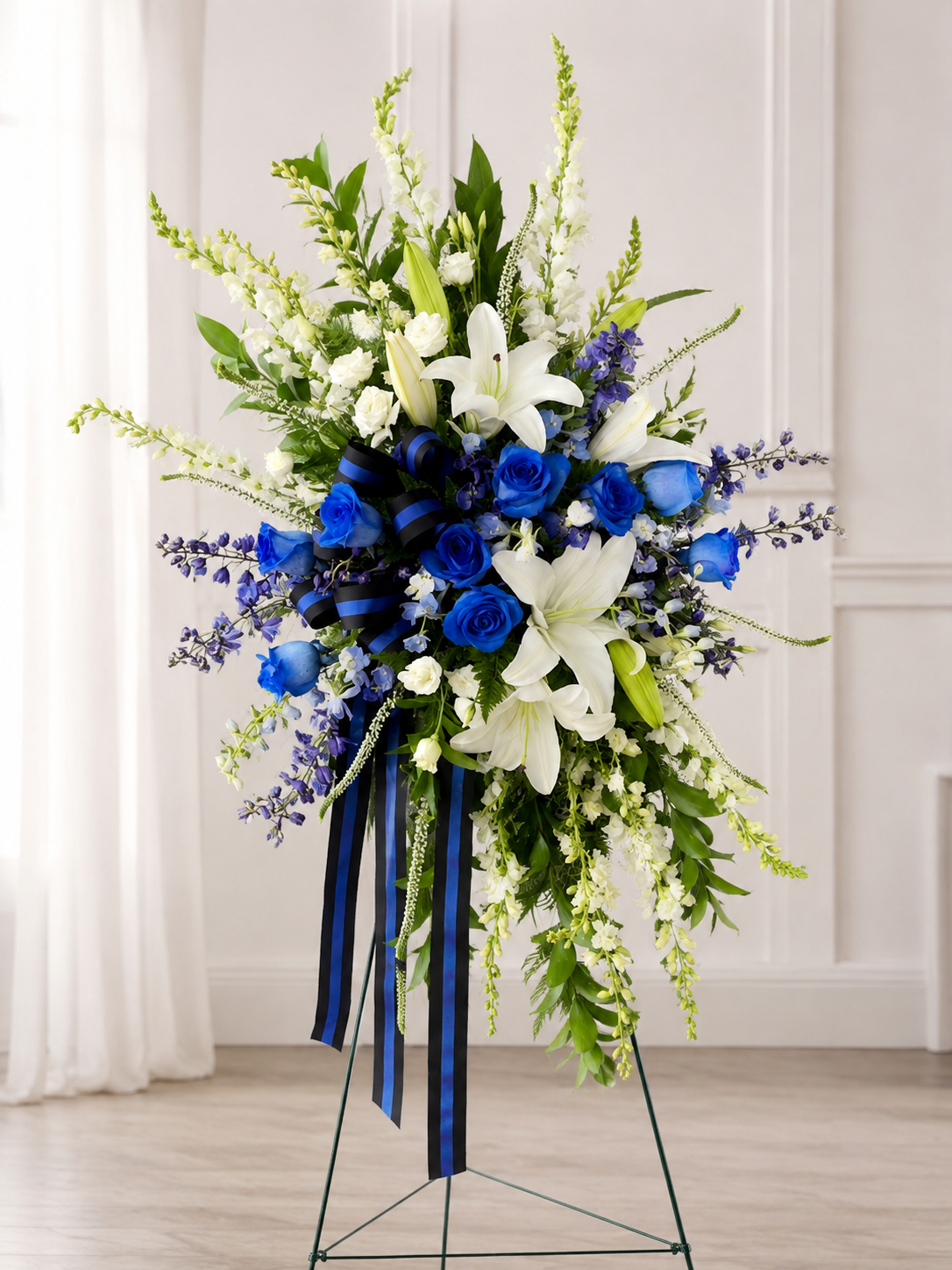 Blue Standing Spray #3