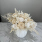 Wonderful in White - Preserved Flowers in Vase