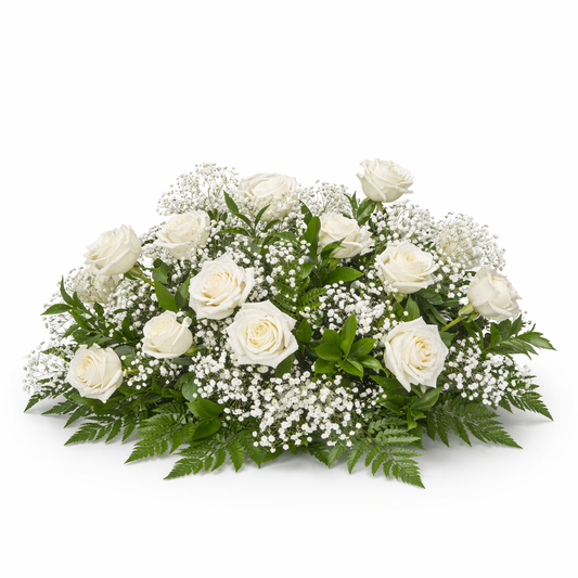 Pure White Garden Arrangement