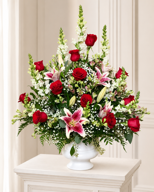 Red Designer’s Choice Flower Arrangement