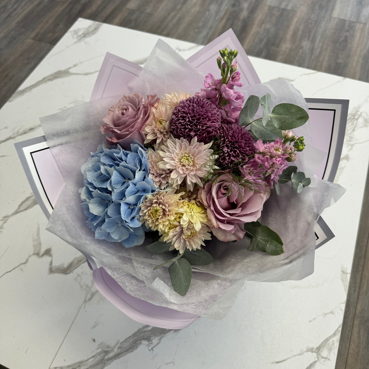 Blue Hydrangea Bouquet