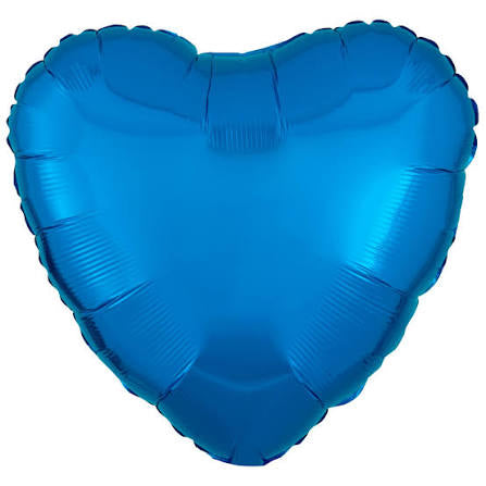 Blue Heart Foil Balloon