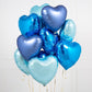 Blue Heart Foil Balloon