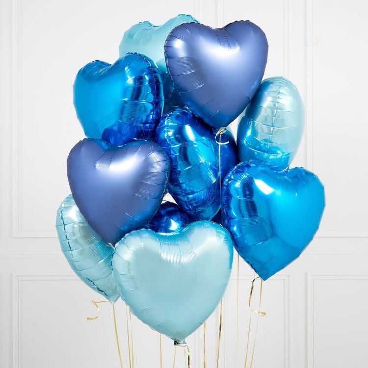 Blue Heart Foil Balloon