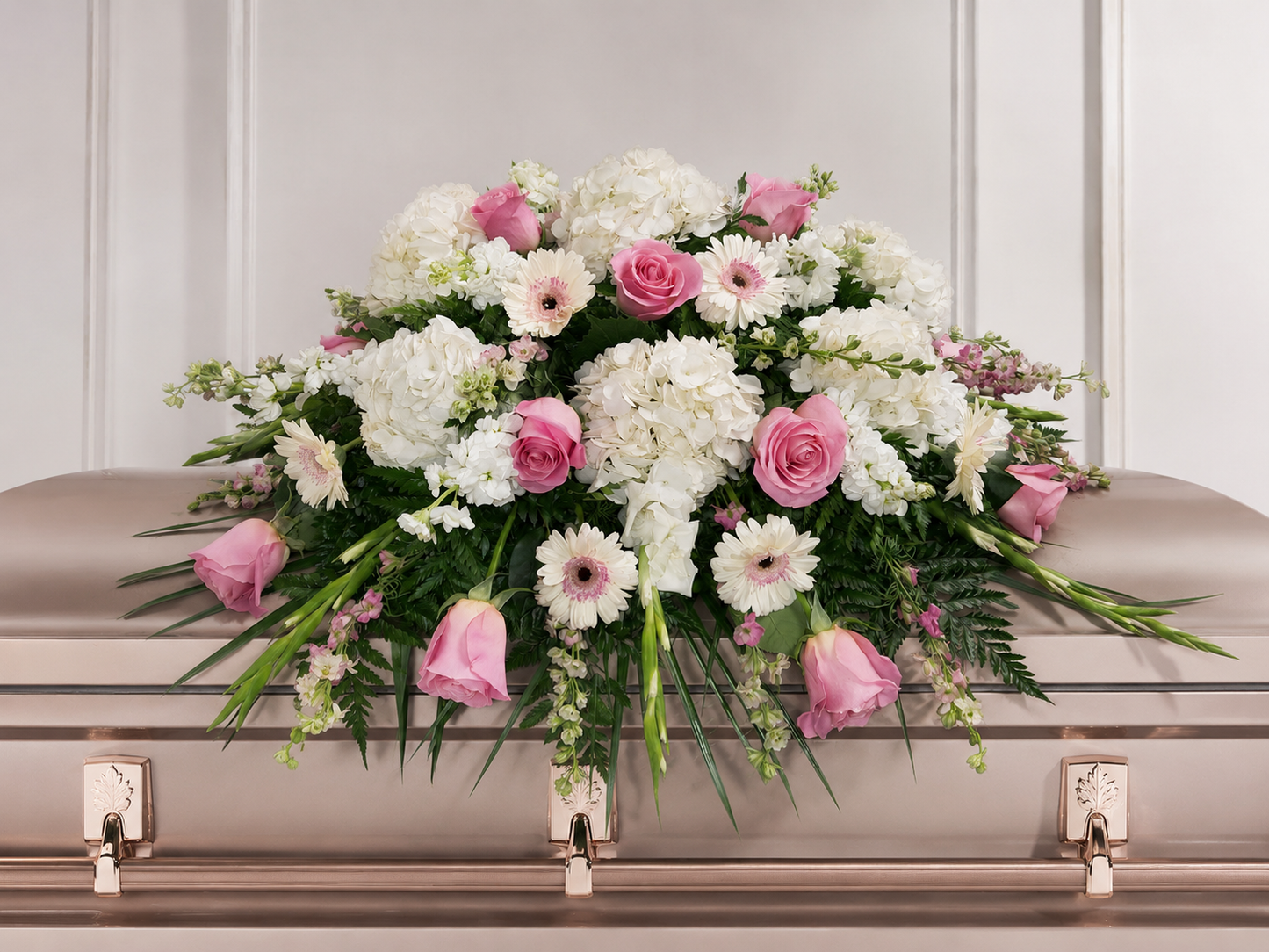 Pink Casket Spray #4