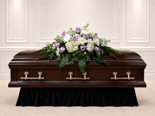 Purple Casket Spray #1