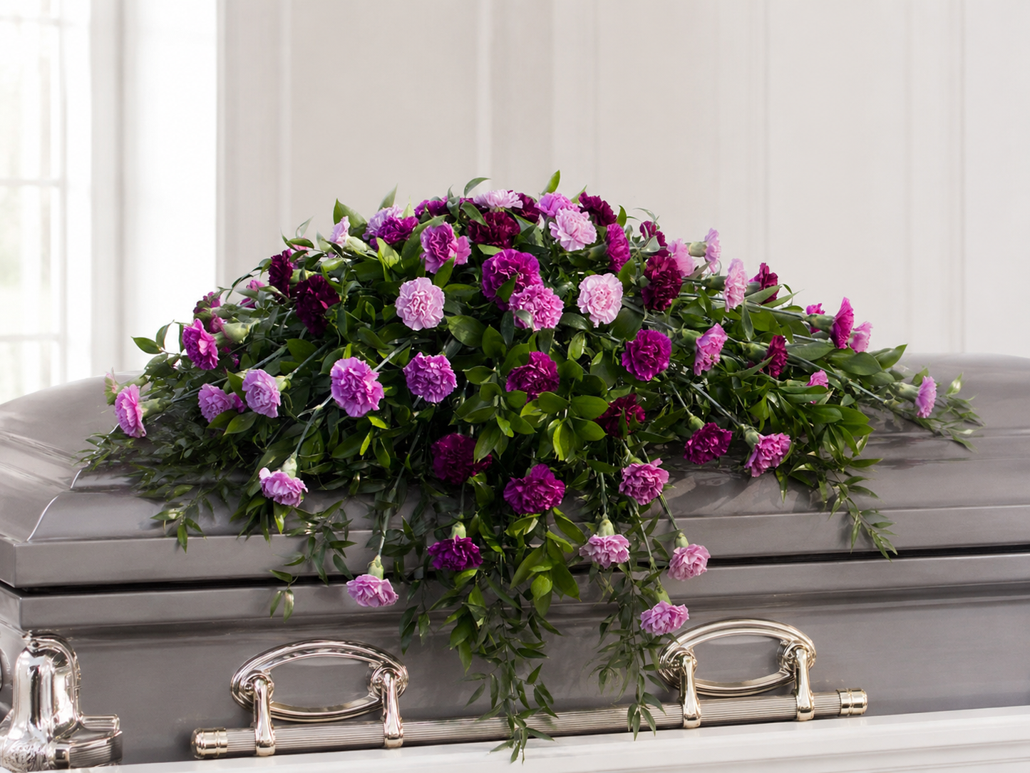 Purple Casket Spray #2