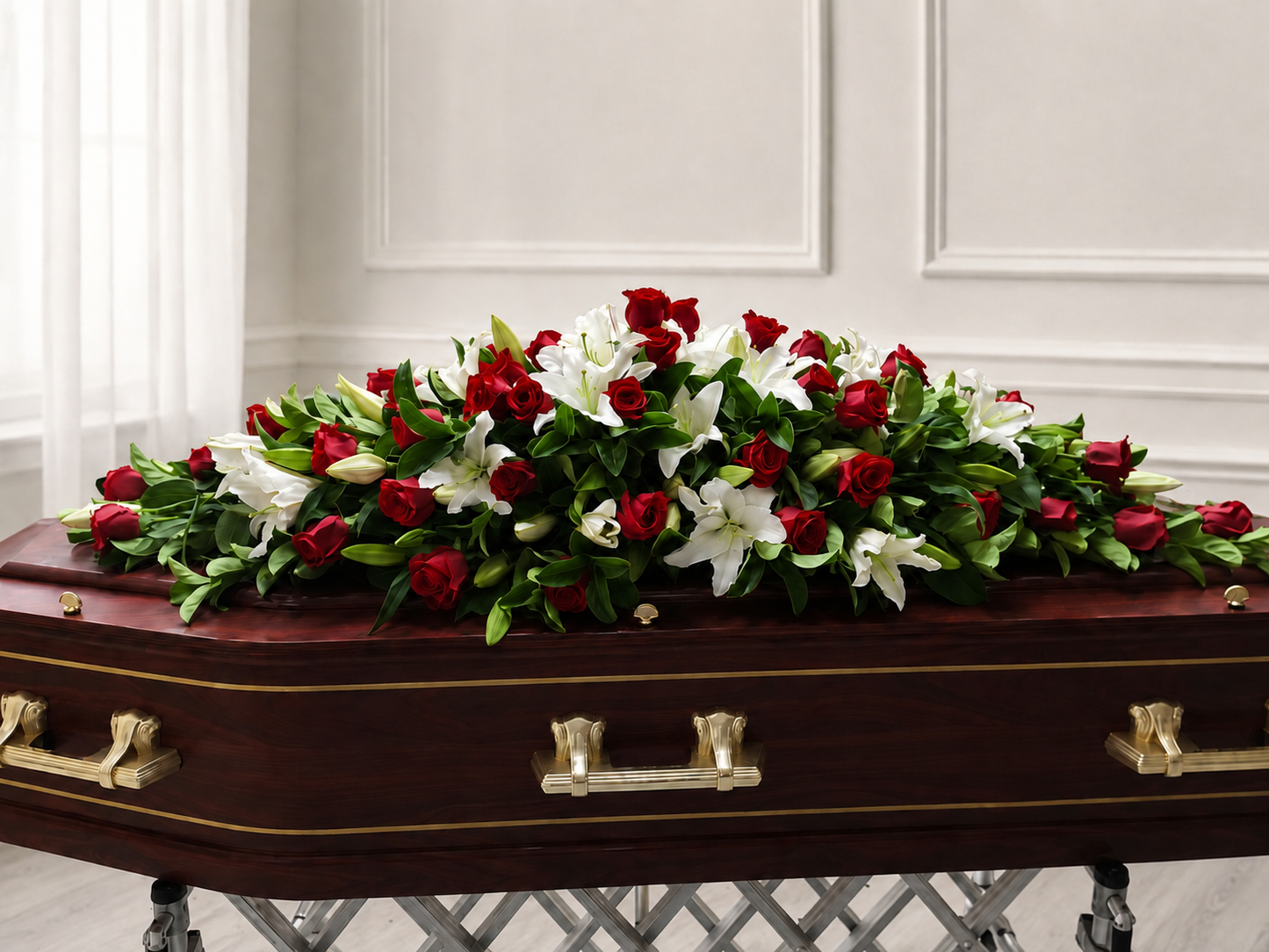 Red Casket Spray #3