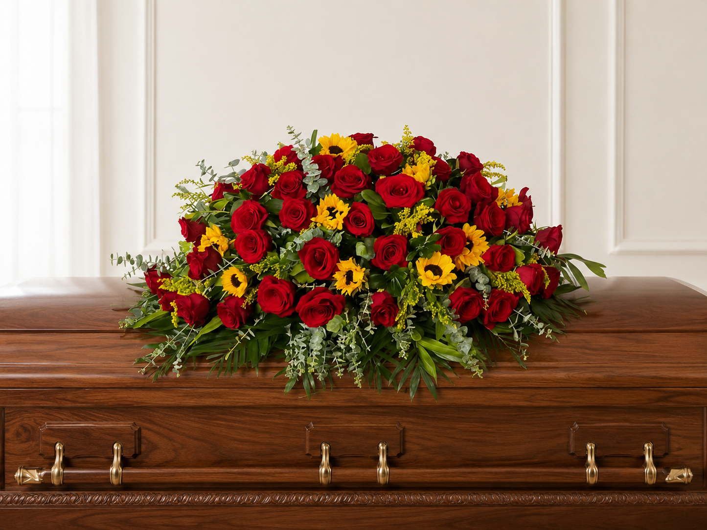 Red Casket Spray #4