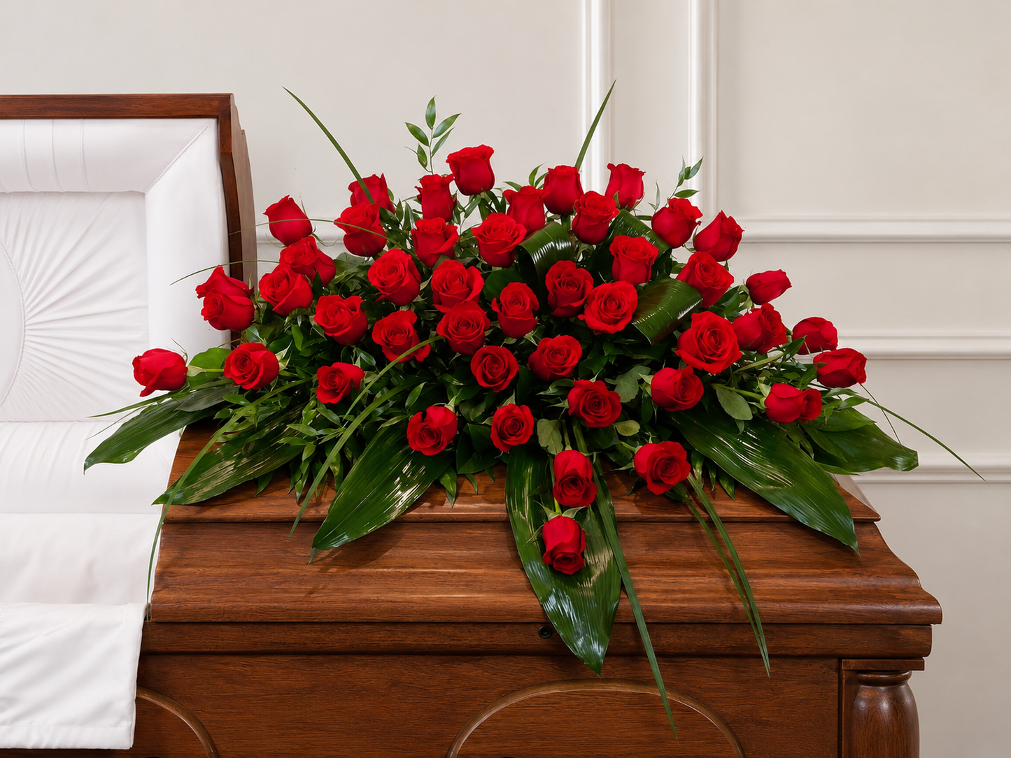 Red Casket Spray #5