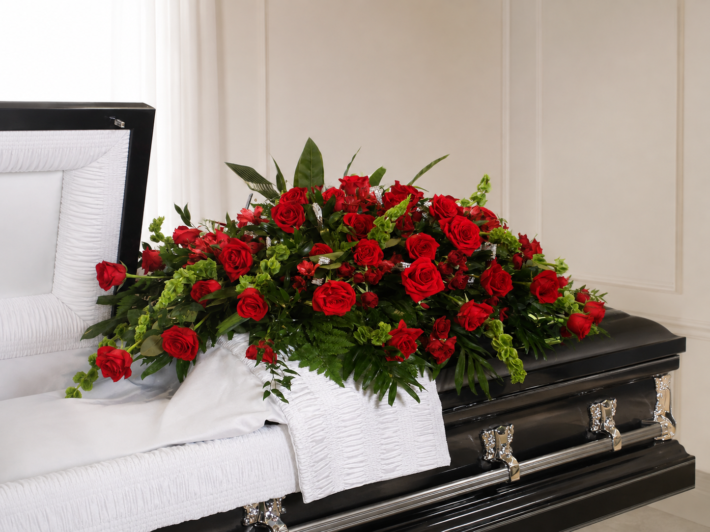 Red Casket Spray #6