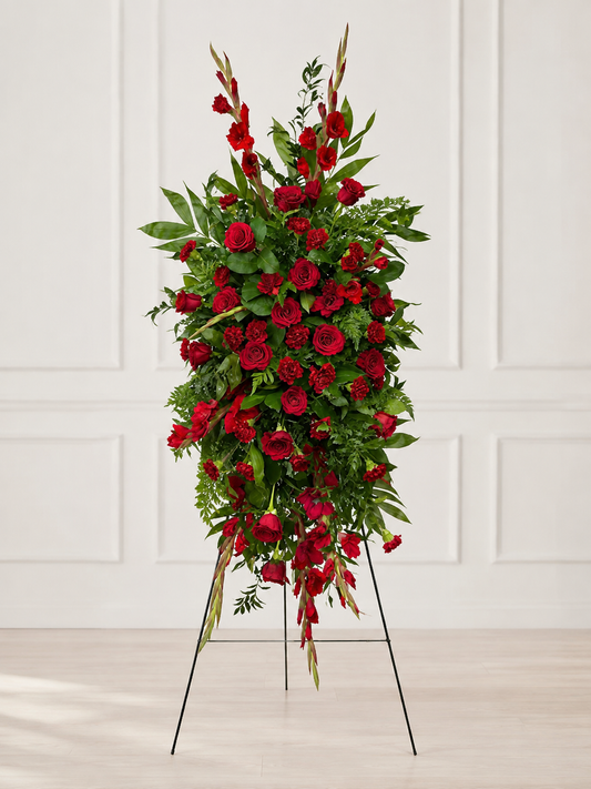 Red Standing Spray #4