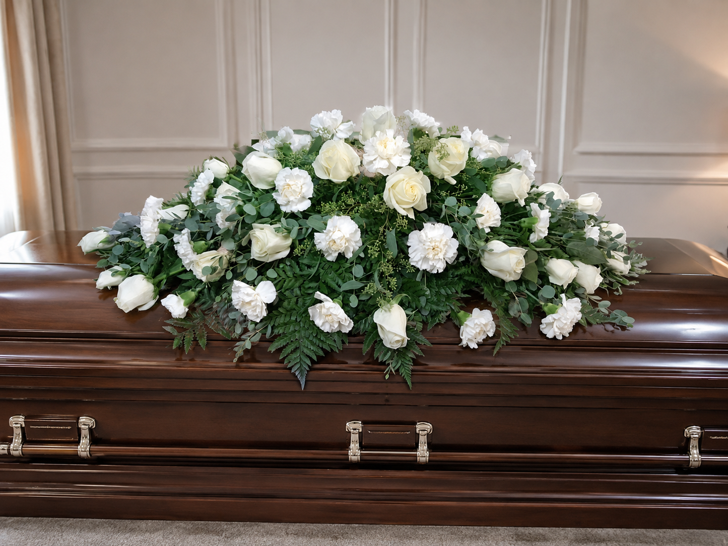 White Casket Spray #2