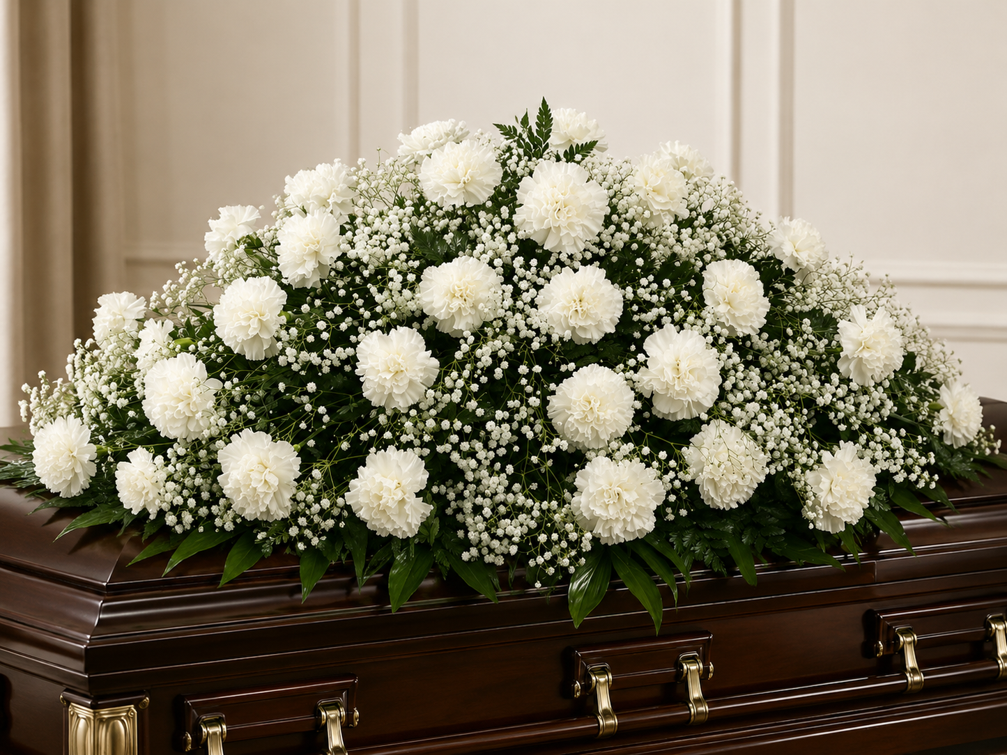 White Casket Spray #3