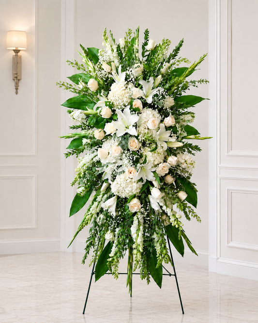 White Standing Spray #3