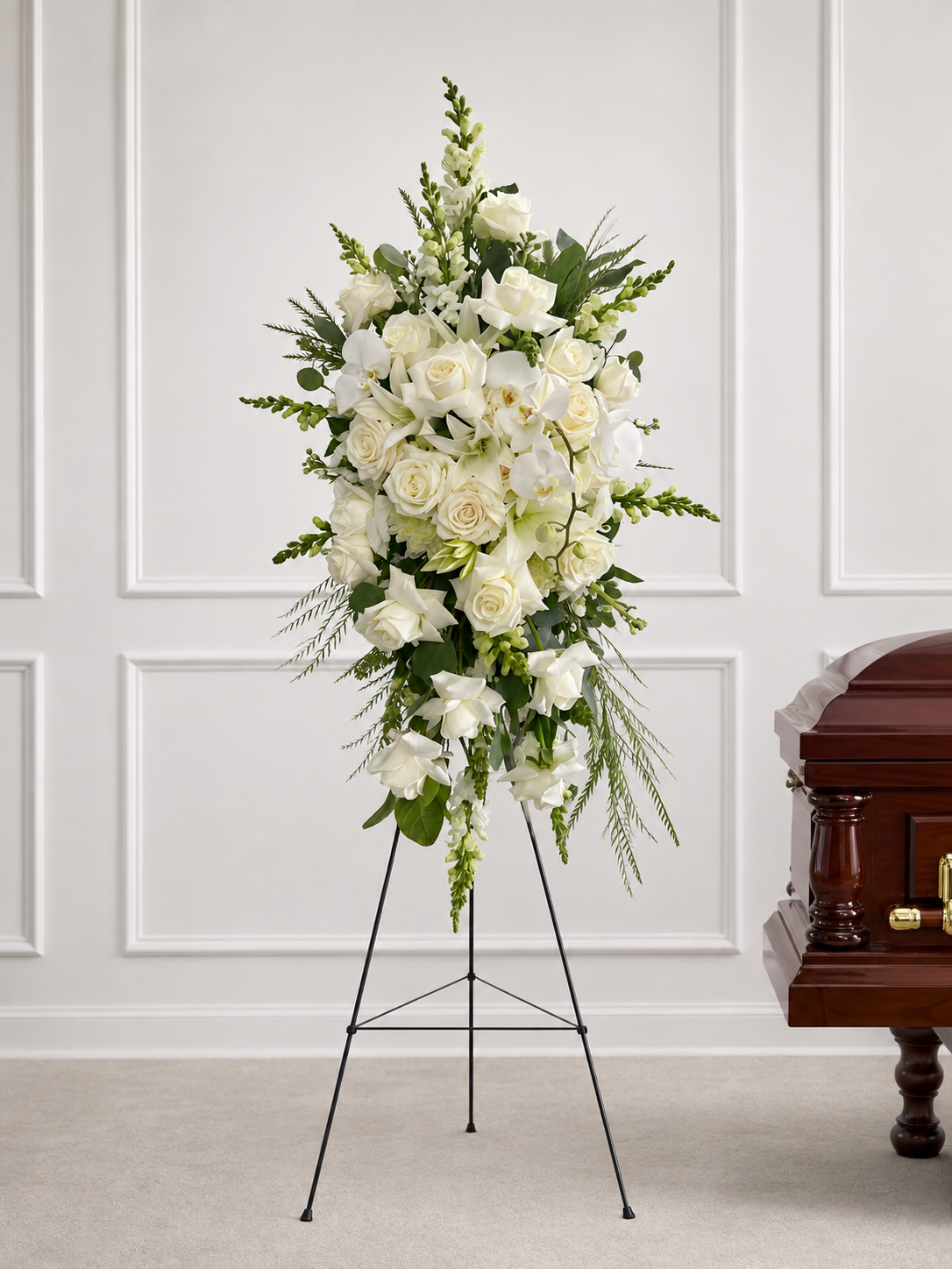 White Standing Spray #4
