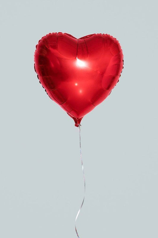 Red Heart Foil Balloon