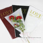 White сellophane packaging "Love" 28*7.5*45cm 50pcs/bag