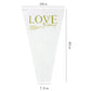 White сellophane packaging "Love" 28*7.5*45cm 50pcs/bag